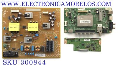 KIT DE TARJETAS PARA TV VIZIO / MAIN XGCB01K013 / 715G7769-M01-000-004N /  A6N0100217 / FUENTE PLTVGQ371UAC5 / 715G6131-P04-W20-002S / GQ371UAC5357 / T-CON 6871L-3806B / 6870C-0532A / 0806B / PANEL TPT430H3-DUYSHA.G REV:S1AL / MODELO D43N-E1 LTT7VNA
